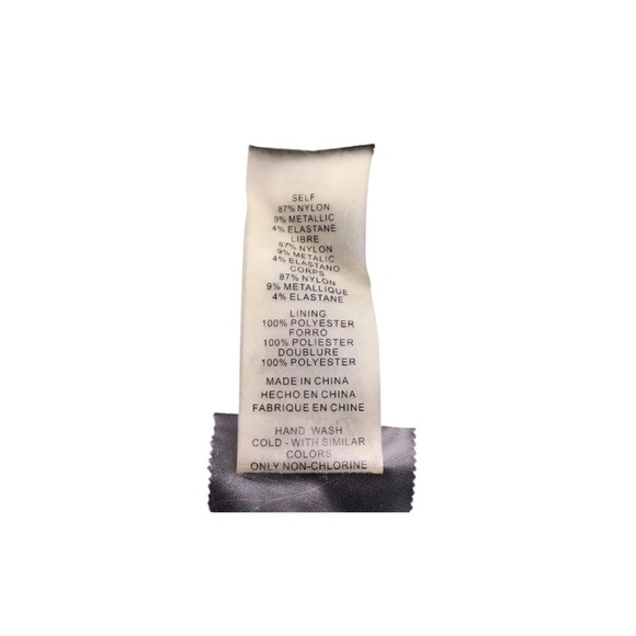 Vince Camuto Metallic Ruched Wrap Maxi Dress Size 20W Black Long Sleeve Evening - Picture 6 of 9